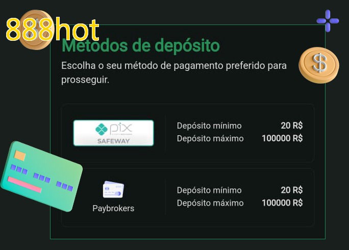 O cassino 888hotbet oferece uma grande variedade de métodos de pagamento