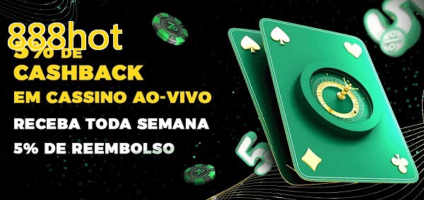 Promoções do cassino ao Vivo 888hot